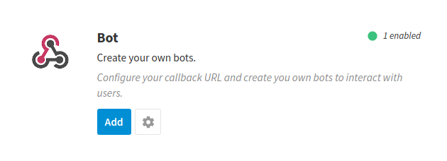create bot button
